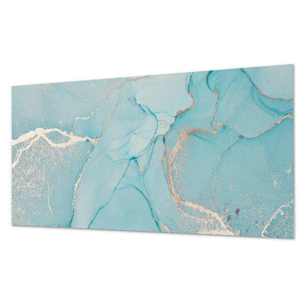 Rectangular bathroom wall panel Fluid abstract motif