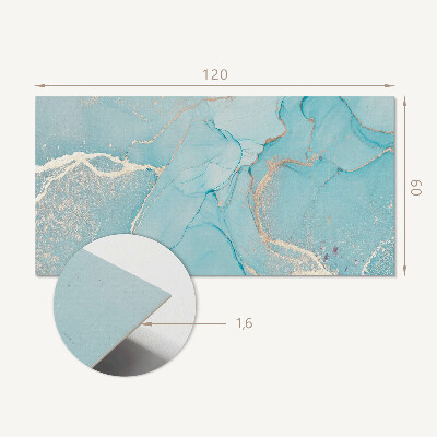 Rectangular bathroom wall panel Fluid abstract motif
