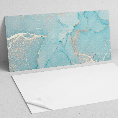 Rectangular bathroom wall panel Fluid abstract motif