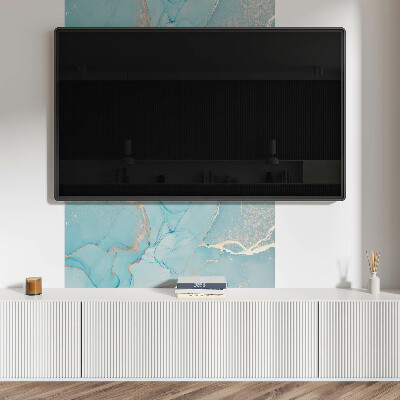 Rectangular bathroom wall panel Fluid abstract motif