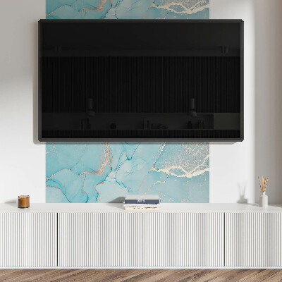 Rectangular bathroom wall panel Fluid abstract motif