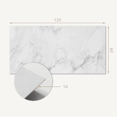 Rectangular wall panel Marble pattern on the surface