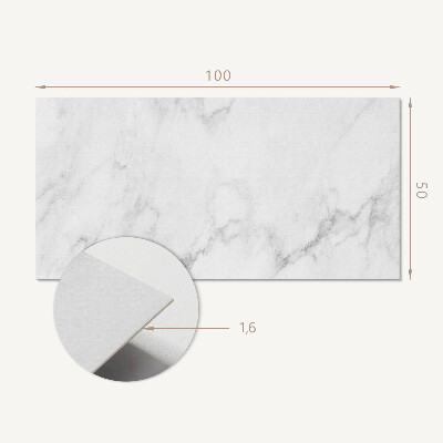 Rectangular wall panel Marble pattern on the surface