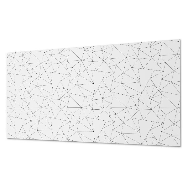 Rectangular bathroom wall panel Line pattern in geometric form