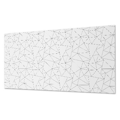 Rectangular bathroom wall panel Line pattern in geometric form