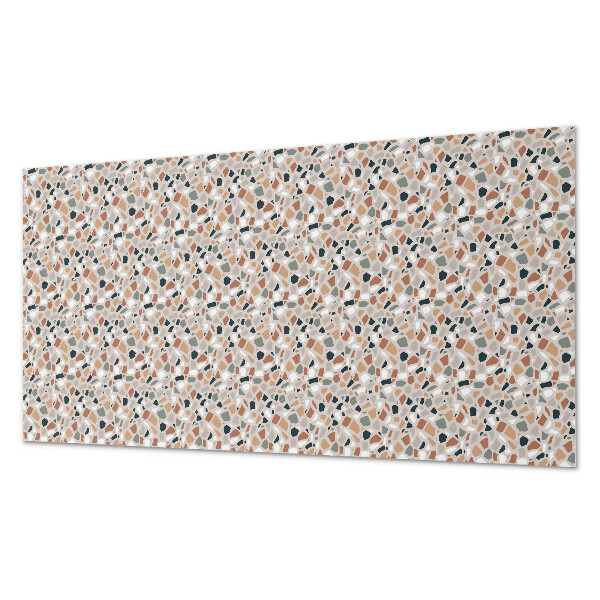 Rectangular bathroom wall panel Organic motif in an abstract style