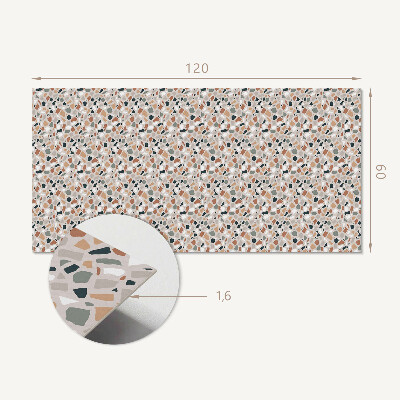Rectangular bathroom wall panel Organic motif in an abstract style