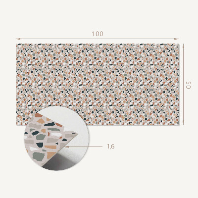 Rectangular bathroom wall panel Organic motif in an abstract style
