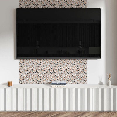 Rectangular bathroom wall panel Organic motif in an abstract style