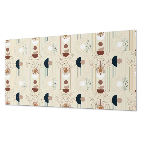 Rectangular wall panel Geometric abstract motif
