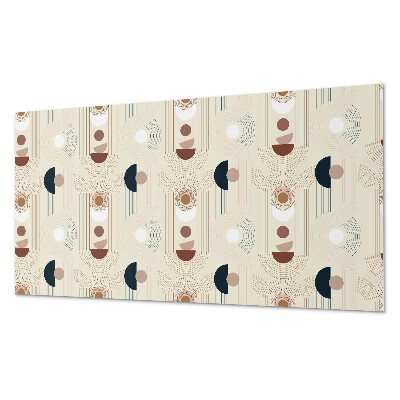 Rectangular wall panel Geometric abstract motif