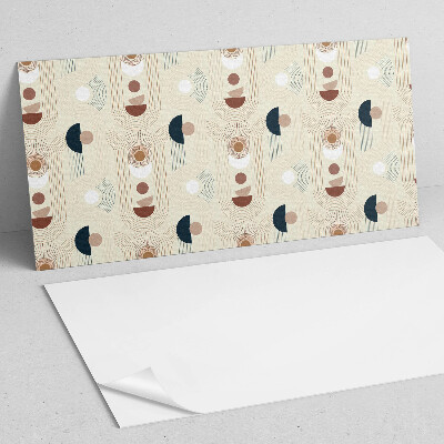 Rectangular wall panel Geometric abstract motif