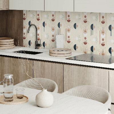 Rectangular wall panel Geometric abstract motif
