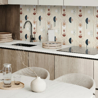 Rectangular wall panel Geometric abstract motif