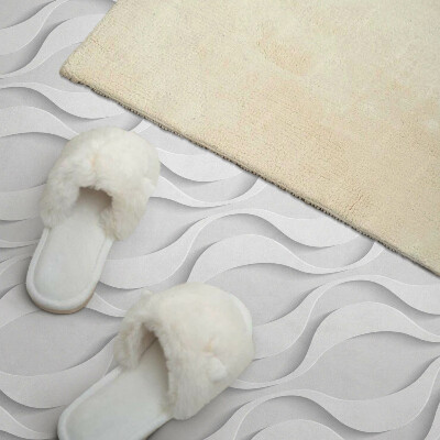 Rectangular wall panel Three-dimensional wave ripples