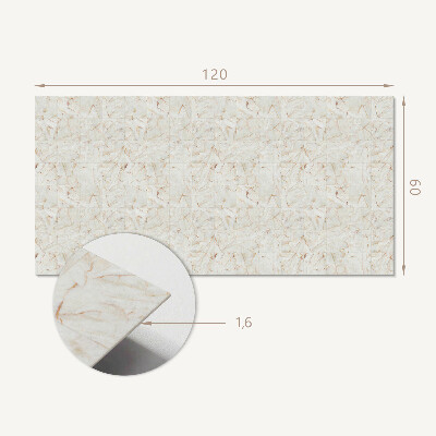 Rectangular wall panel Abstract style marble pattern