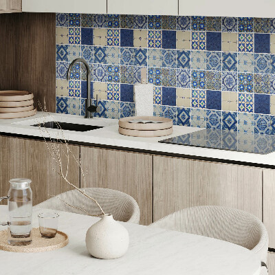 Rectangular bathroom wall panel Mosaic tile pattern