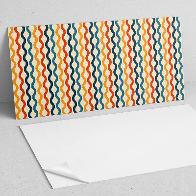 Rectangular decorative wall panel Rhythmic waves in a harmonious arrangement
