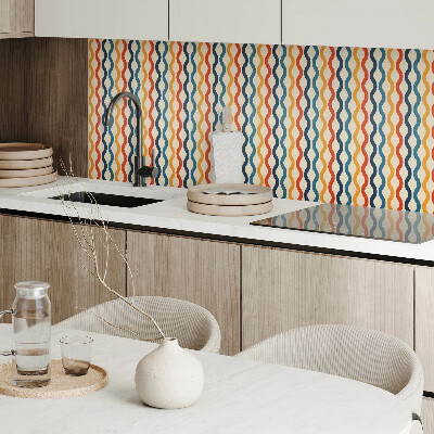 Rectangular decorative wall panel Rhythmic waves in a harmonious arrangement