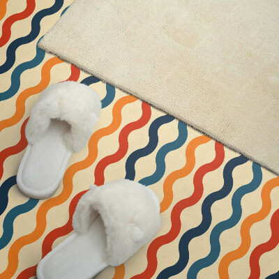 Rectangular decorative wall panel Rhythmic waves in a harmonious arrangement