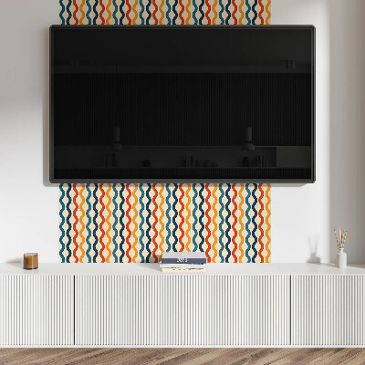 Rectangular decorative wall panel Rhythmic waves in a harmonious arrangement