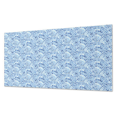 Rectangular wall panel Fan graphic motif