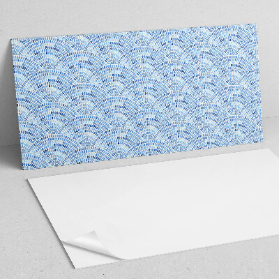Rectangular wall panel Fan graphic motif
