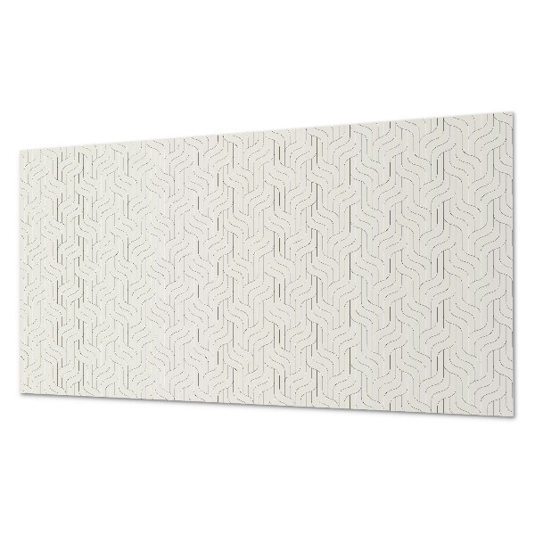 Rectangular bathroom wall panel Waves in a subtle motif