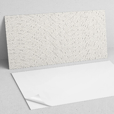 Rectangular bathroom wall panel Waves in a subtle motif