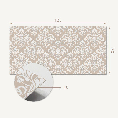 Rectangular bathroom wall panel Stylish botanical motif