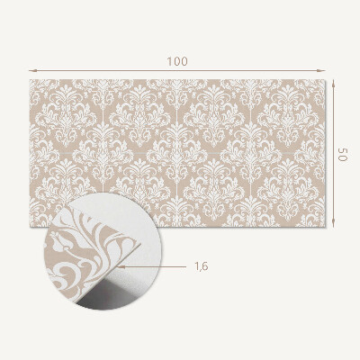 Rectangular bathroom wall panel Stylish botanical motif