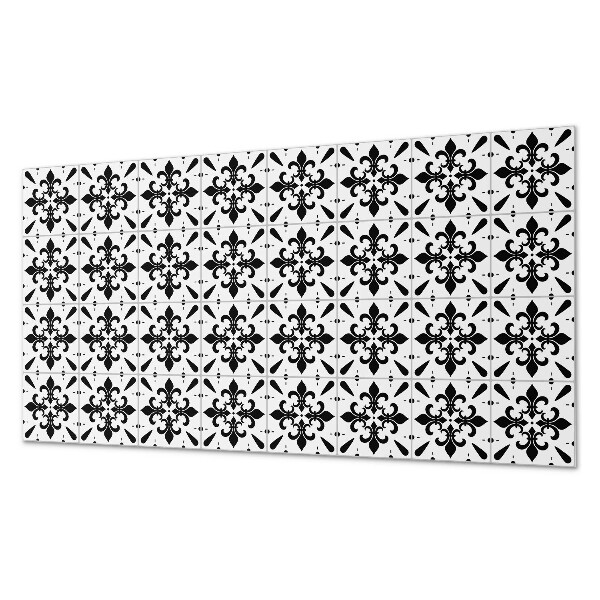 Rectangular bathroom wall panel Floral weaves in a harmonious arrangement