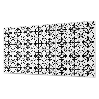 Rectangular bathroom wall panel Floral weaves in a harmonious arrangement
