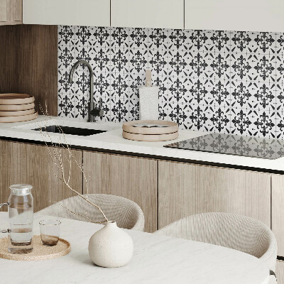 Rectangular bathroom wall panel Floral weaves in a harmonious arrangement