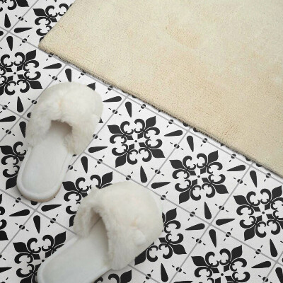 Rectangular bathroom wall panel Floral weaves in a harmonious arrangement