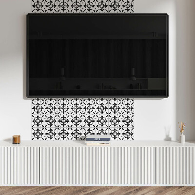Rectangular bathroom wall panel Floral weaves in a harmonious arrangement
