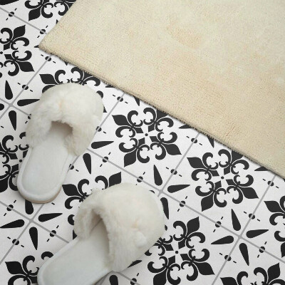 Rectangular bathroom wall panel Floral weaves in a harmonious arrangement