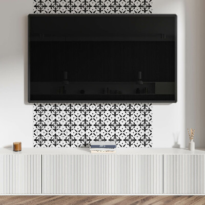 Rectangular bathroom wall panel Floral weaves in a harmonious arrangement