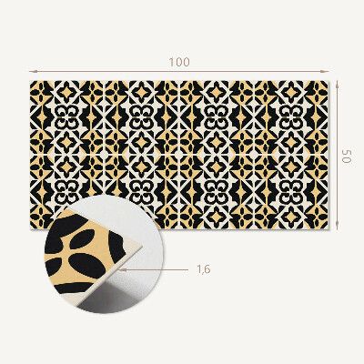 Rectangular wall panel Geometric patterns