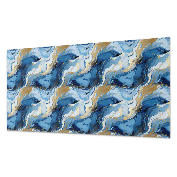 Rectangular wall panel Moving abstract waves