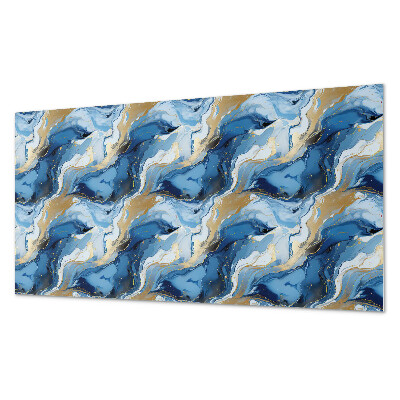 Rectangular wall panel Moving abstract waves