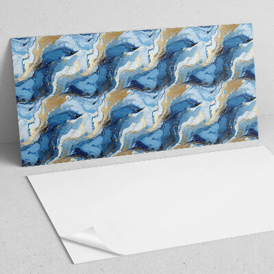 Rectangular wall panel Moving abstract waves