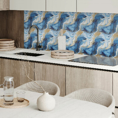 Rectangular wall panel Moving abstract waves