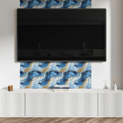 Rectangular wall panel Moving abstract waves