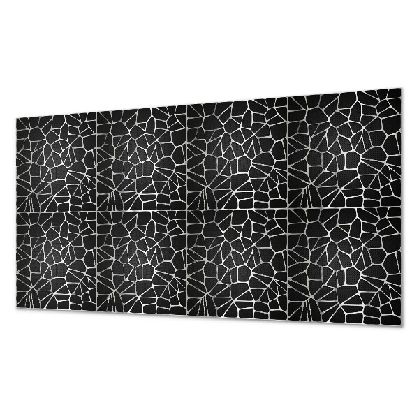 Rectangular bathroom wall panel Abstract mosaic pattern