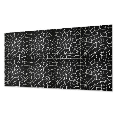 Rectangular bathroom wall panel Abstract mosaic pattern