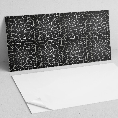 Rectangular bathroom wall panel Abstract mosaic pattern