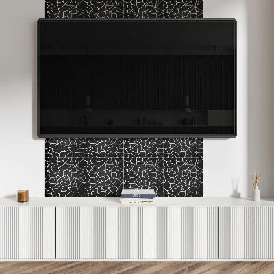Rectangular bathroom wall panel Abstract mosaic pattern