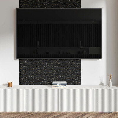 Rectangular bathroom wall panel Abstract structural motif