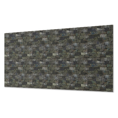 Rectangular wall panel Brick urban motif
